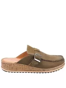 Image of Hush Puppies Sorcha Loafer Mule - Khaki, Size 3, Women