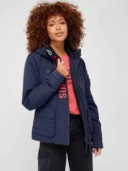 Image of Superdry Ultimate Windcheater Coat - Blue Size 14, Women
