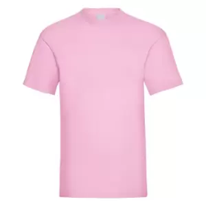 Image of Mens Value Short Sleeve Casual T-Shirt (Large) (Pastel Pink)