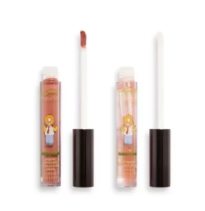 Image of The Simpsons Makeup Revolution Living Dead Lip Kit "Donut Head Homer"