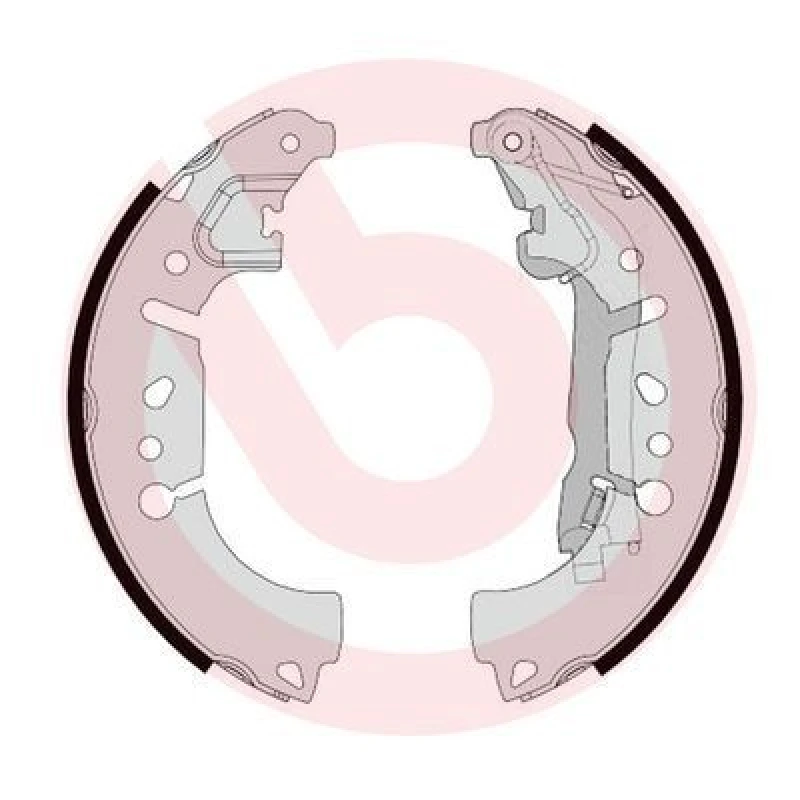 Image of BREMBO Brake Shoe Set BREMBO S 23 580