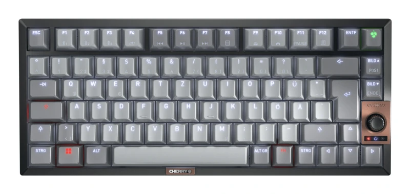 Image of CHERRY KW 300 MX keyboard Home USB + Bluetooth QWERTZ German Black. Co