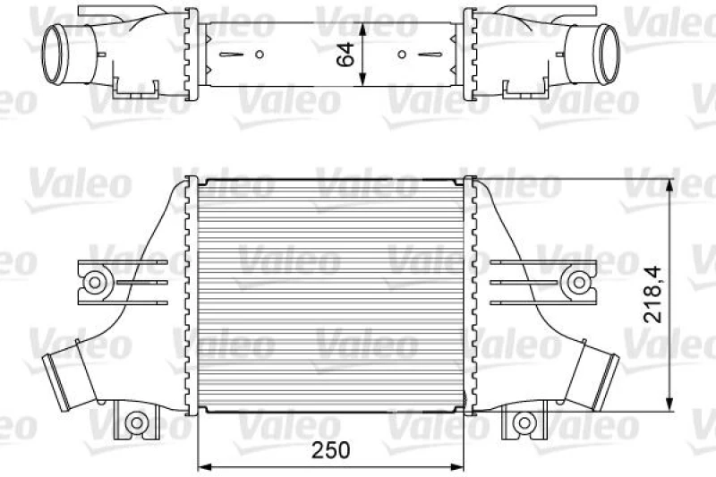 Image of Intercooler VALEO 818638