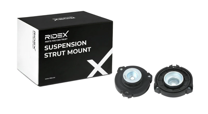 Image of RIDEX 1180S0826 Top strut mount Front Axle, without ball bearing Suspension Strut Support Bearing (1180)