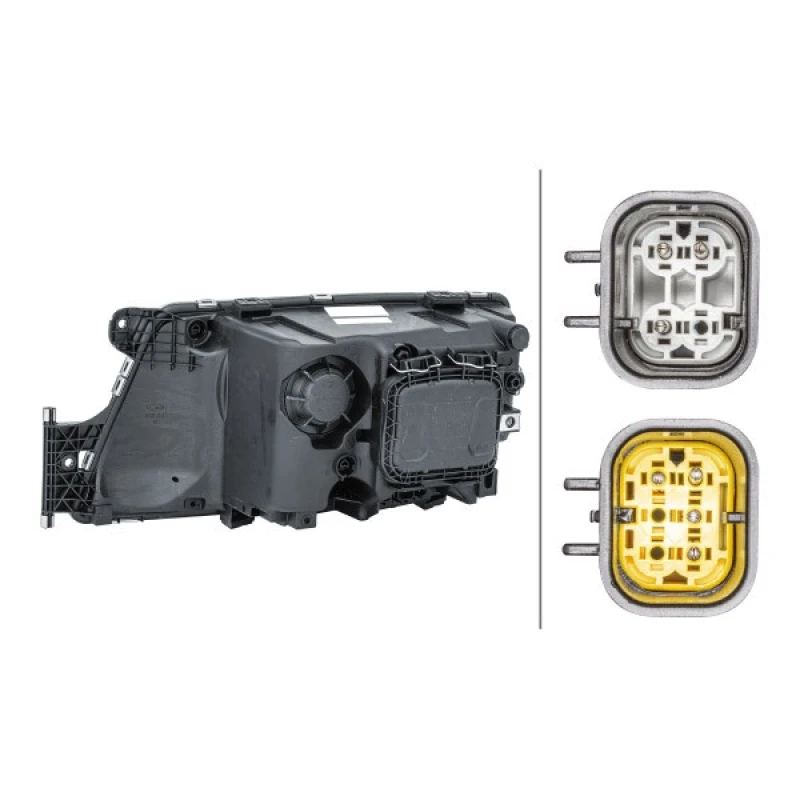 Image of HELLA 1EH 354 987-041 Headlights PY21W, Right, with bulbs, Halogen Headlight (259)