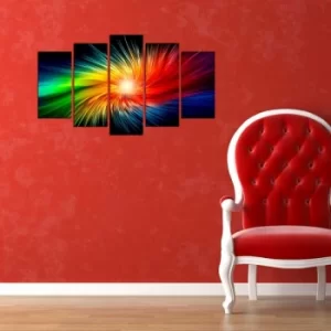 Image of 5MX-71 Multicolor Decorative MDF Painting (5 Pieces)