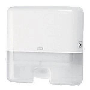 image of Tork Hand Towel Dispenser Xpress Multifold Mini Plastic White 30.5 x 10.1 x 29.5 cm