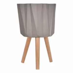 Image of Interiors by PH Large Multi-Faceted Planter in Grey