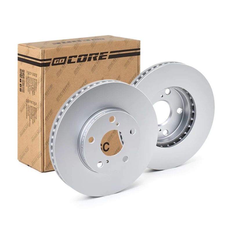 Image of goCORE GCH20346 Brake disc Front Axle, Vented, Cast Iron, Coated, without wheel studs Cast Iron Brake Disc (82)