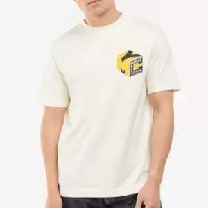 Image of Barbour International X YMC Mens Newick T-Shirt - Whisper White - XXL