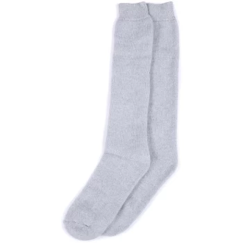 Image of Barbour Wellington Knee Socks - Lt Grey
