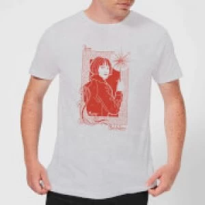 Image of Fantastic Beasts Tina Goldstein Mens T-Shirt - Grey - 3XL
