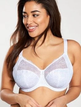 Image of Elomi Morgan Underwired Banded Bra with Stretch - White, Size 40, Women