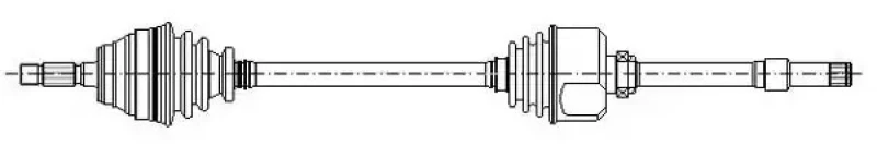 Image of ERA Benelux DA54138 Drive shaft Front Axle Right Drive Shaft (13)