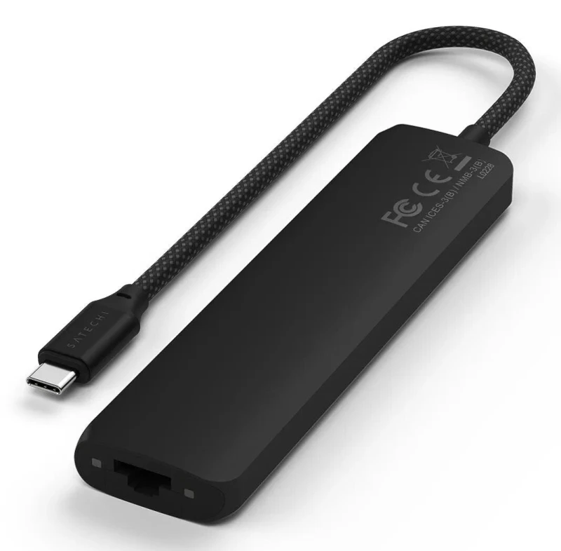 Image of Satechi Satechi ST-P7SK interface hub USB Type-C 10000 Mbps Black ST-P7SK