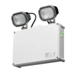 Image of KnightsBridge 230V IP65 2 x 3W LED Twin Emergency Spotlight - Self Test