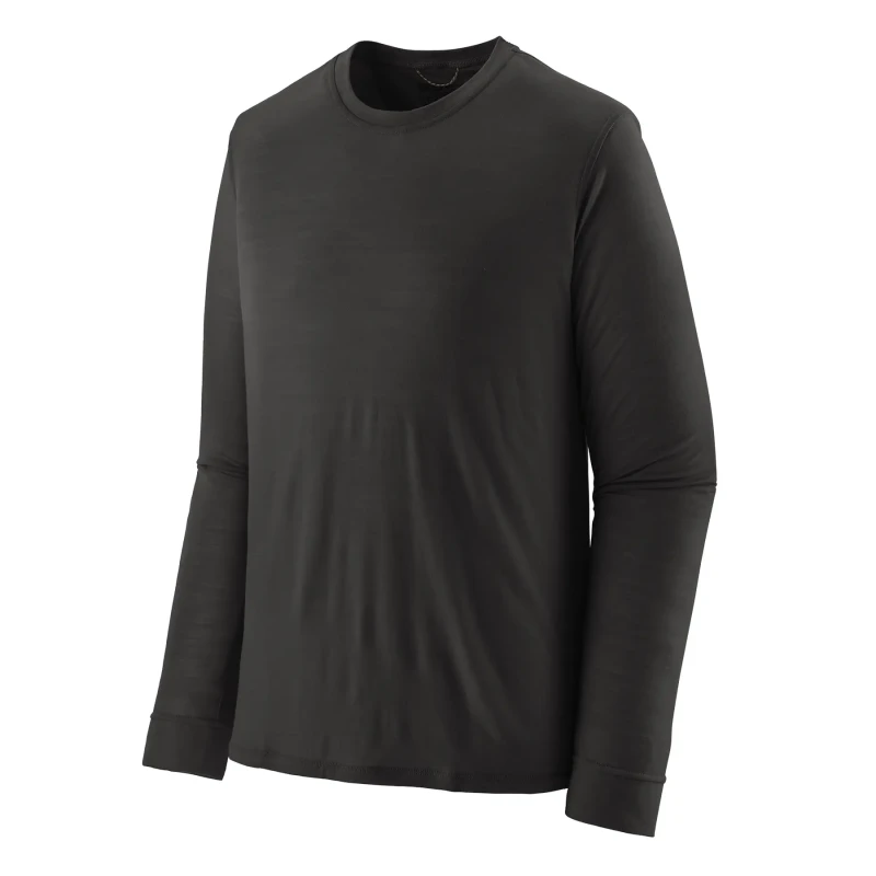 Image of Merino wool long sleeve T-Shirt Patagonia Cap Cool Noir Male XS
