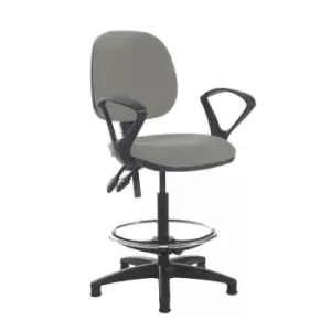 Image of Dams MTO Jota Draughtsmans Chair with Fixed Arms - Tarot Purple