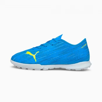 Image of PUMA Ultra 4.2 TT Youth Football Boots, Blue/Yellow Alert Size 1 Shoes