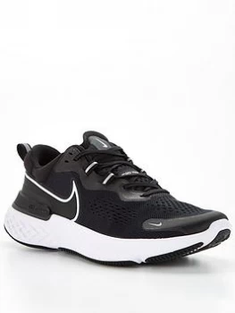 image of Nike React Miler 2 - Black/White, Size 12, Men