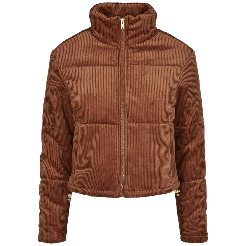 Image of Urban Classics Womens jacket Urban Classics corduroy puffer Violet Female S