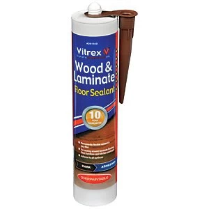 image of Vitrex Flexible Flooring Sealant Dark Oak - 310ml