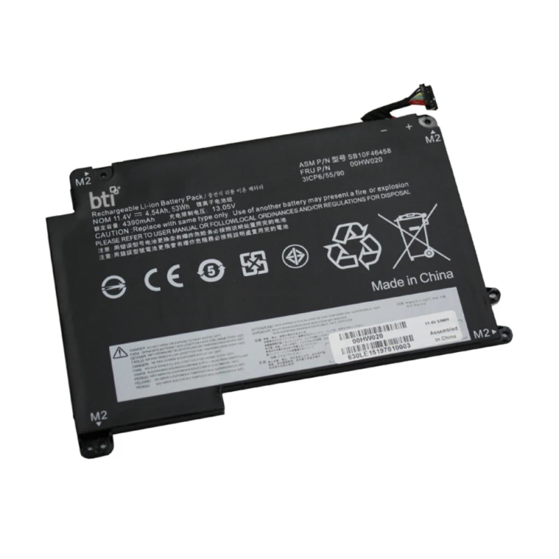 Image of BTI BTI 00HW021 compatible 53Wh 3-cell battery for THINKPAD P40 YOGA YOGA 460 00HW021-BTI