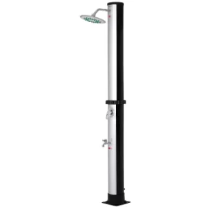 image of Solar Outdoor Shower Black/Silver 35L 6.5ft