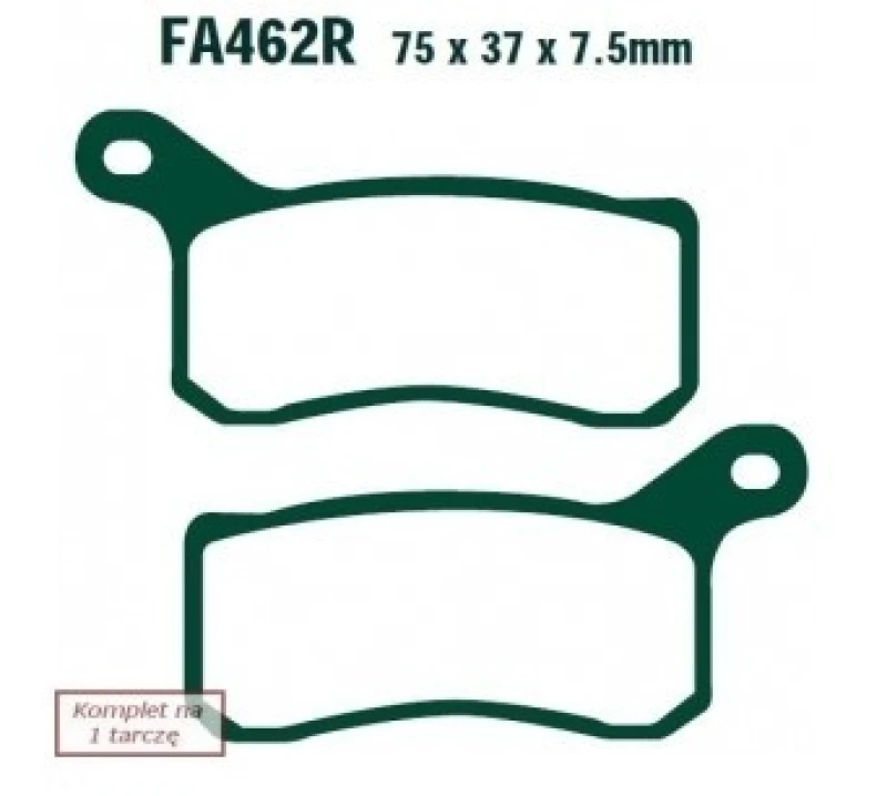 Image of EBC Brakes FA462R Brake pad set Brake Pad Set,disc brake (402)