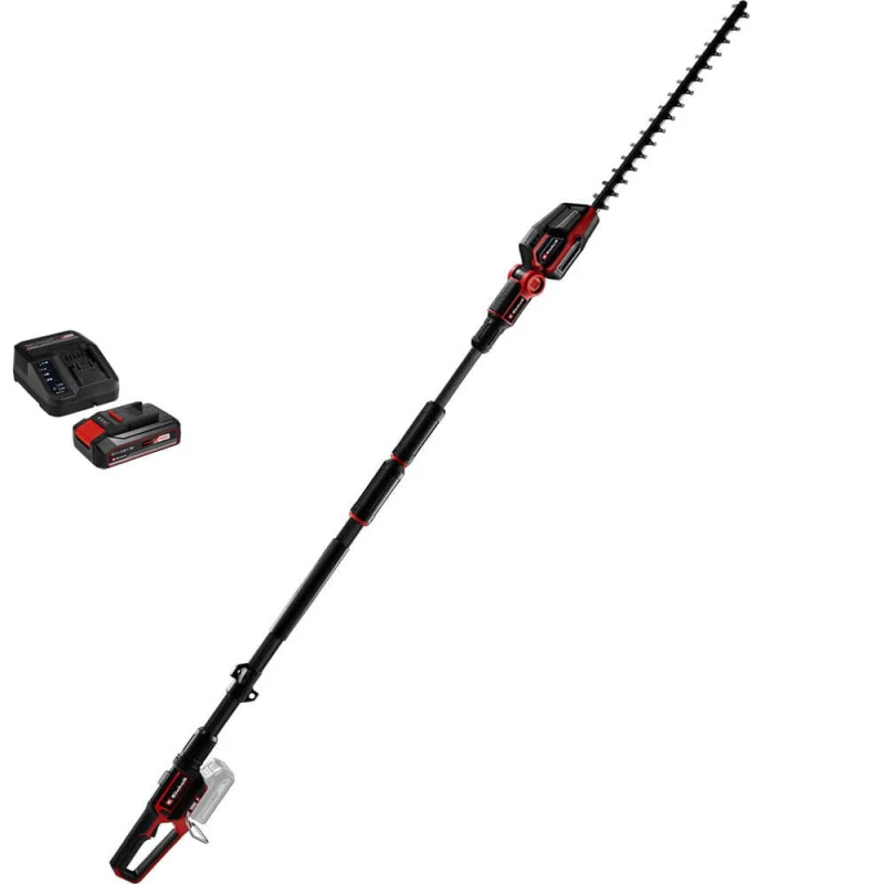 Image of Einhell Professional GP-HH 18/50 Li T BL 18v Cordless Brushless Telescopic Hedge Trimmer 500mm 1 x 2.5ah Li-ion Battery Charger GP-HH 18/50 Li T BL