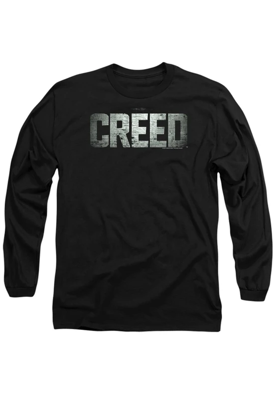 Image of CREED Creed Logo Long Sleeve T-Shirt, Black Size: Small Black S Unisex 0199474315465