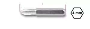 Image of Beta Tools 1256PH Individual Phillips Screwdriver Bit (4mm Hex Shank) PH0