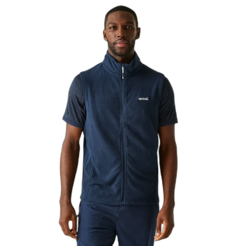 Image of Regatta Mens Tobias II Lightweight Fleece Gilet Bodywarmer S - Chest 37-38' (94-96.5cm) Navy/Navy RMB052-272-S