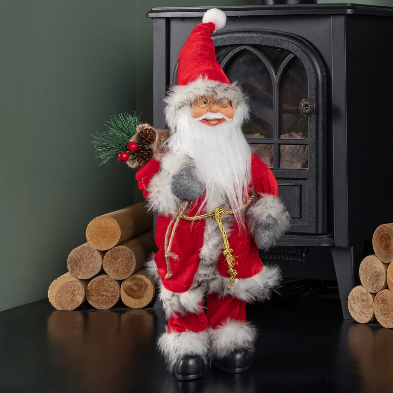 Image of 52cm Large Traditional Santa Claus Figure Christmas Decoration