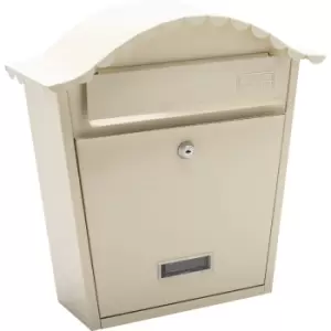 image of Burg-Wachter Classic Post Box Antique in Cream Galvanised Steel