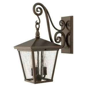 Image of 3 Light Outdoor Medium Wall Lantern Light Regency Bronze IP44, E14