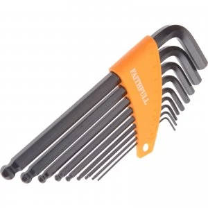 Image of Faithfull 9 Piece Ball End Hexagon Allen Key Set Metric
