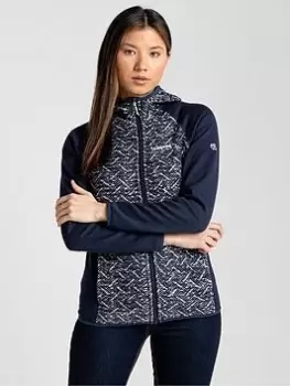 Image of Craghoppers Alliva Hooded Fz Fleece Jacket, Navy, Size 12, Women