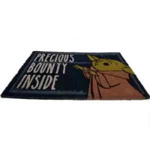 Image of Star Wars The Mandalorian Door Mat (One Size) (Black) - Black
