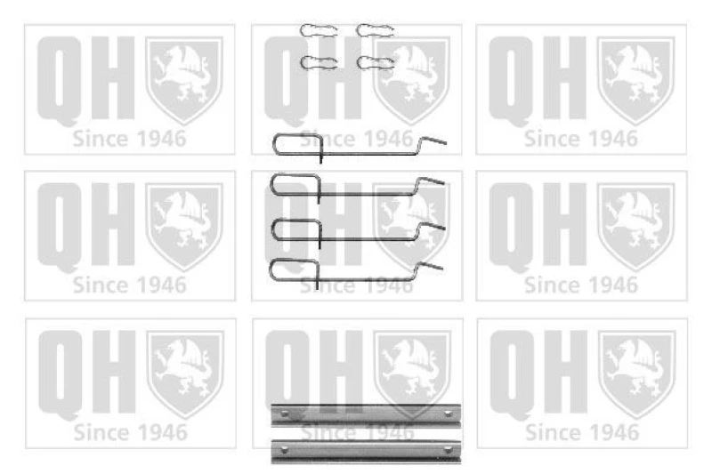 Image of QUINTON HAZELL Brake pad fitting kit QUINTON HAZELL BFK757