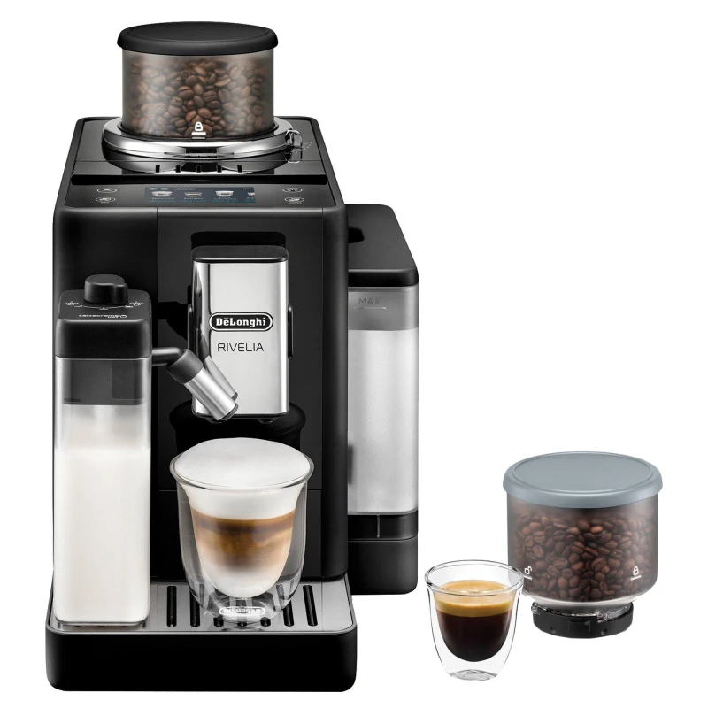 Image of DeLonghi DeLonghi - Rivelia Bean to Cup Automatic Coffee Machine, Black EXAM 440.55.B