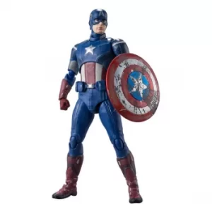 image of Avengers S.H. Figuarts Action Figure Captain America (Avengers Assemble Edition) 15 cm