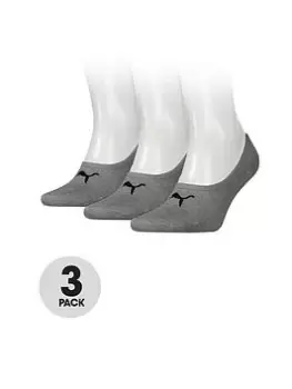 Puma Puma 3pk Footy Socks, Grey, Size 39-42, Men