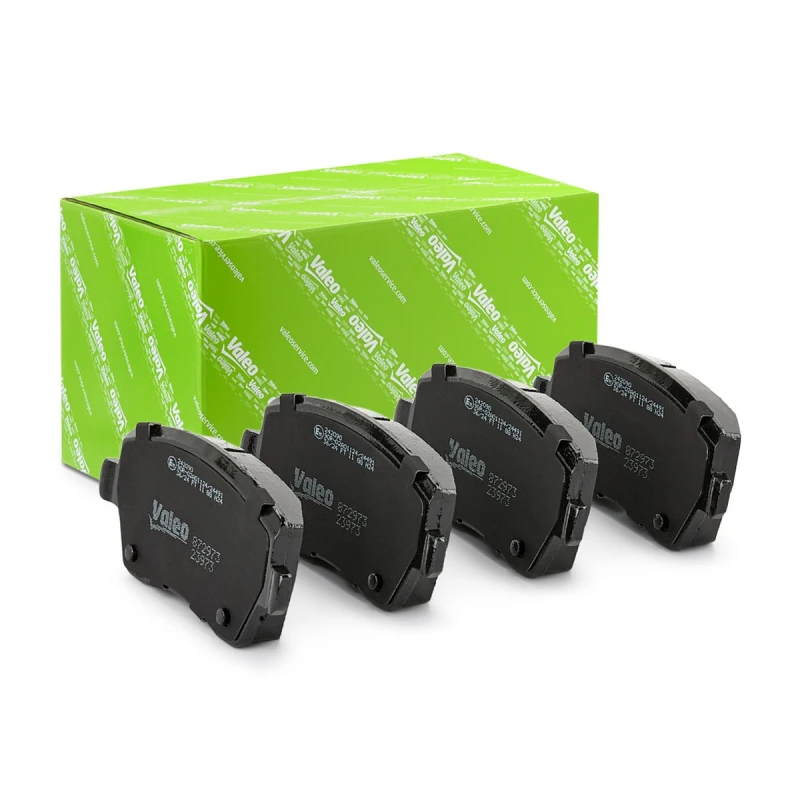 Image of VALEO 872973 Brake pad set OPTIPACK for LCV Front Axle, without integrated wear sensor, for difficult operating conditions Brake Pad Set,disc brake (