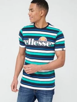 image of Ellesse Panorama T-Shirt - Navy/Multi