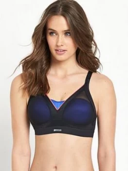 Shock Absorber Active Shaped Support Bra, Black Neon, Size 34C, Women