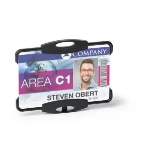 Image of Durable ID Card Holder Eco Black 1 Card