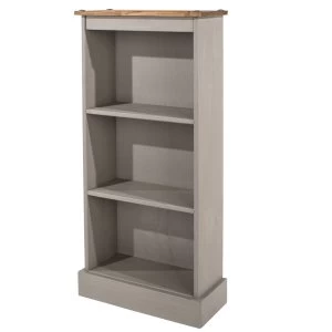 Image of Halea Low Narrow Bookcase - Grey