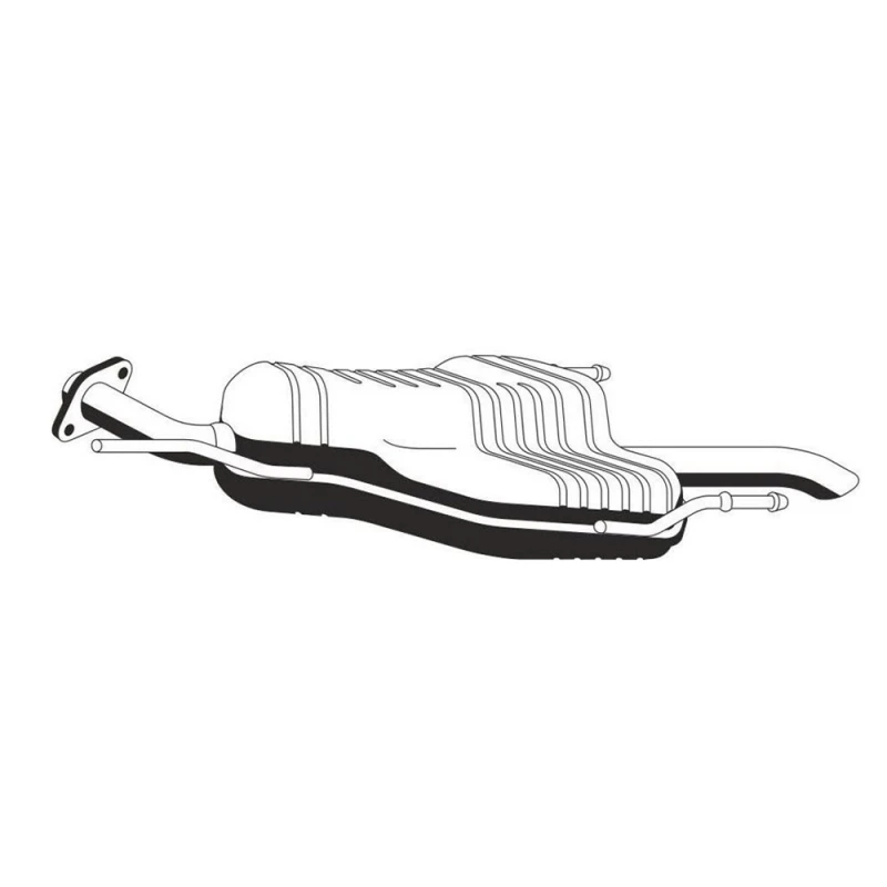 Image of ERNST 052160 Rear silencer End Silencer (3437)