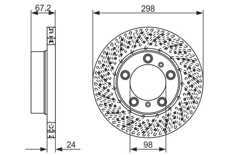 Image of Brake disc Bosch 0 986 479 674